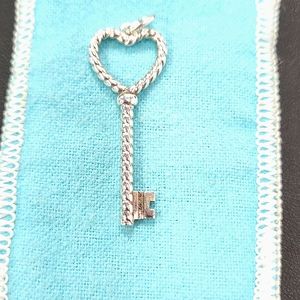 Tiffany & Co. Twisted Heart Key Pendant